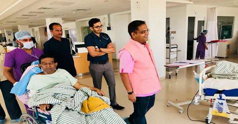 जोगी आईसीयू से प्राइवेट वार्ड में शिफ्ट, दर्द विशेषज्ञों ने जाना हालचाल