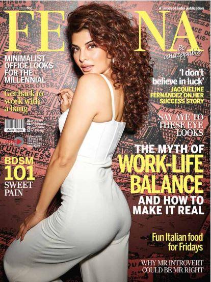 फेमिना के कवर पेज पर दिखी जैकलीन की चमक