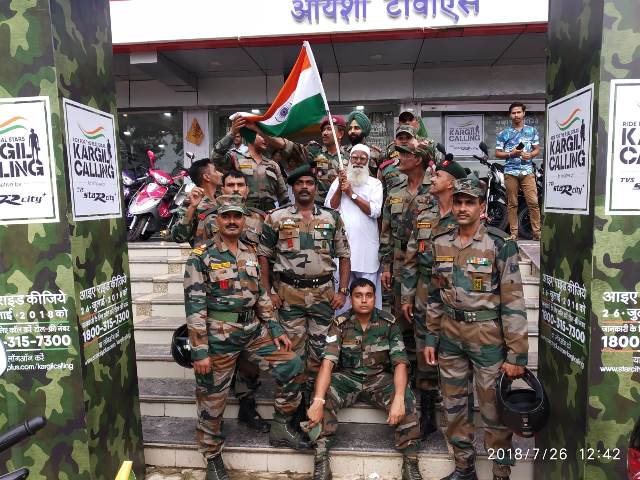 जंगलवार कॉलेज के जवानों ने मनाया ‘कारगिल कॉलिंग’, तिरंगे के साथ निकाली बाइक रैली