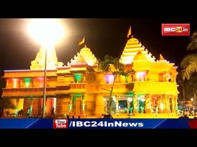 अयोध्या मंदिर थीम पर बना गणेश पंडाल ,दूसरे प्रदेश से भी देखने आ रहे लोग