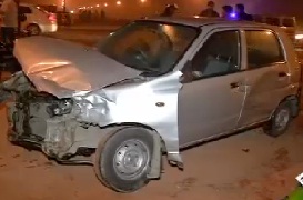 दिल्ली: राष्ट्रपति भवन के पास तड़के भीषण सड़क हादसा