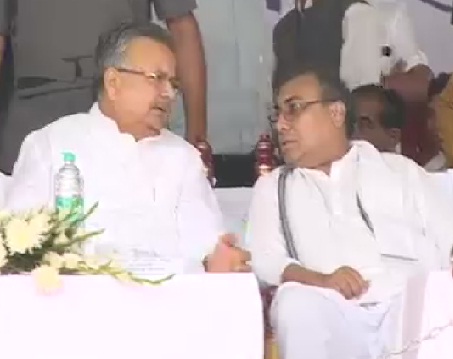 सीएम रमन सिंह ने किया जैतखंभ का लोकार्पण