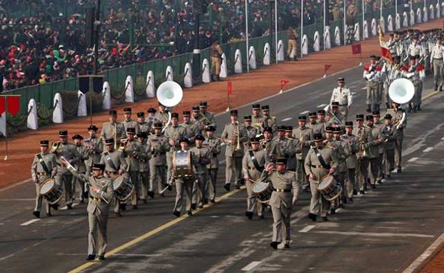 रिपब्लिक डे में शमिल हुई फ्रांस की फौज