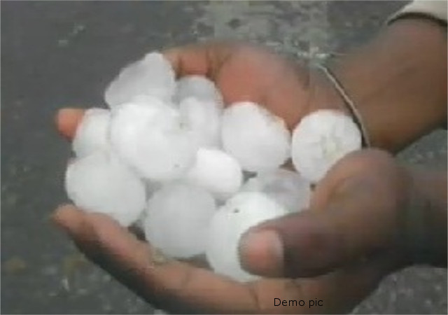 ओलावृष्टि और बारिश से फसलों को काफी नुकसान