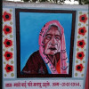 मतदान केन्द्र में 104 साल की बुजुर्ग महिला की पेटिंग के जरिए वोटर्स को जागरुक की कोशिश, बुरहानपुर की है मतदाता