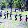 मुठभेड़ के बाद भागे नक्सली, मौके से सामग्री बरामद