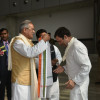 राहुल गांधी पहुंचे रायपुर, मुख्यमंत्री भूपेश और प्रदेश कांग्रेस प्रभारी पुनिया ने किया स्वागत