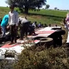 तेज गति बस  अनियंत्रित होकर पलटी,16 यात्री घायल तीन की हालत गंभीर