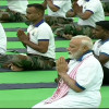 बारिश की बूंदों के बीच प्रधानमंत्री नरेंद्र मोदी ने लगाए योग के आसन, जानिए पीएम का संदेश
