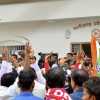 नगर निगम में जीत पर इस प्रकार मना कांग्रेस भवन में जश्न, सभापति प्रमोद दुबे ने जताया कार्यकर्ताओं का आभार